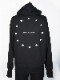 SY32 by SWEET YEARS��WORLD STAR ZIP HOODIE��BLACK
