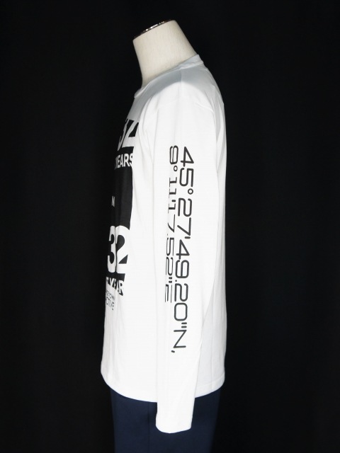 SY32 by SWEET YEARS��MILANO LOGO L/S TEE��WHITE