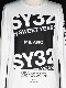SY32 by SWEET YEARS��MILANO LOGO L/S TEE��WHITE