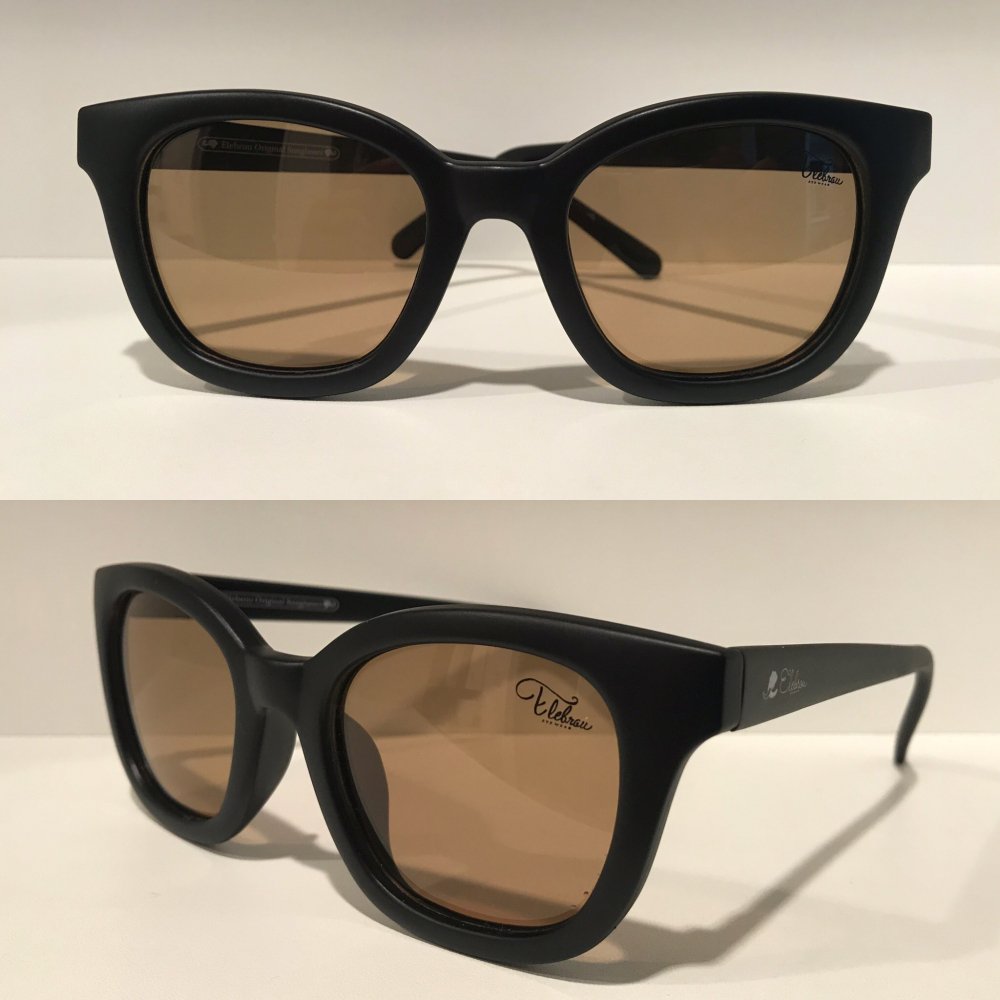 ELEBROU eyewear�֡ڥ������ա�No,323 Milolii Black Brown POLARIZED���и�������̻��͡ˡ� BLACK�ڥ���֥���