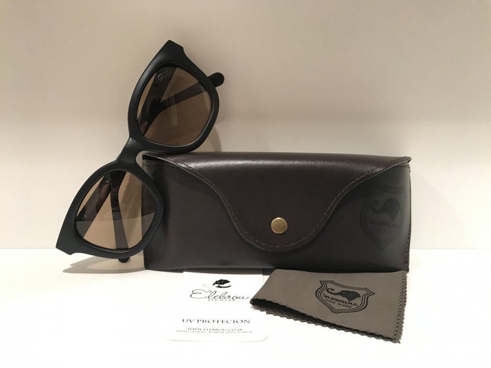 ELEBROU eyewear�֡ڥ������ա�No,323 Milolii Black Brown POLARIZED���и�������̻��͡ˡ� BLACK�ڥ���֥���