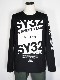 SY32 by SWEET YEARS��MILANO LOGO L/S TEE��BLACK