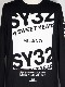 SY32 by SWEET YEARS��MILANO LOGO L/S TEE��BLACK