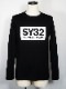 ĹµT����� BOX LOGO L/S TEE BLACK��WHITE SY32 by SWEET YEARS