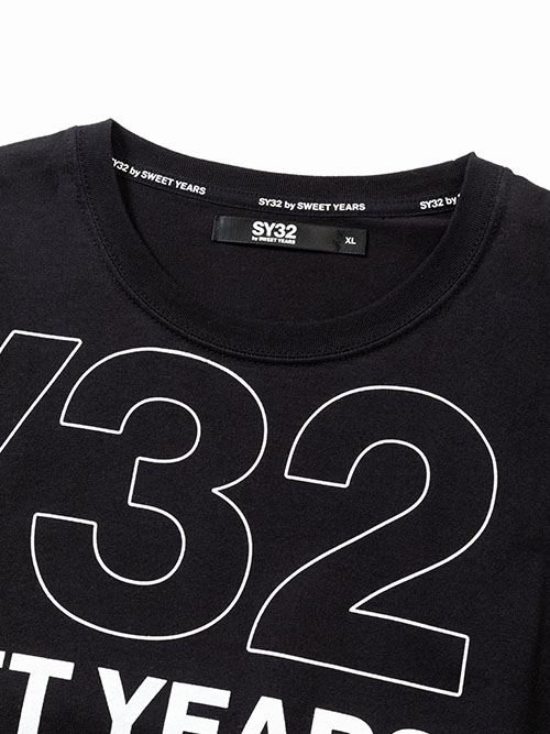 50%OFF T����� �֥�å� STICK OUT LOGO TEE 13437J BLACK SY32 by SWEET YEARS �����磻�����ƥ��ȥ��Х����������ȥ��䡼��