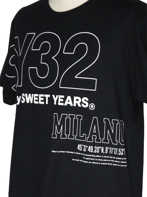30%OFF Tシャツ ブラック STICK OUT LOGO TEE 13437J BLACK SY32