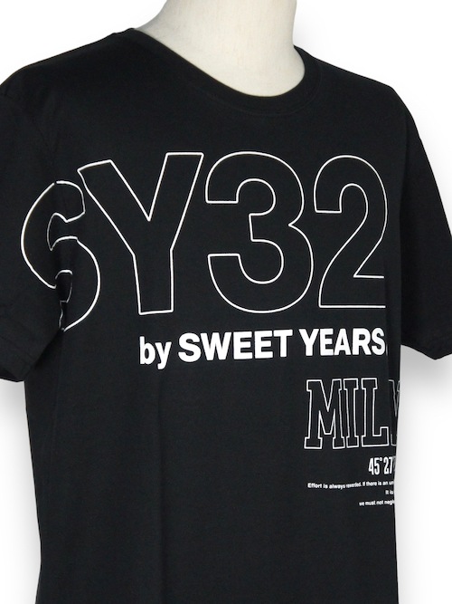 50%OFF T����� �֥�å� STICK OUT LOGO TEE 13437J BLACK SY32 by SWEET YEARS �����磻�����ƥ��ȥ��Х����������ȥ��䡼��