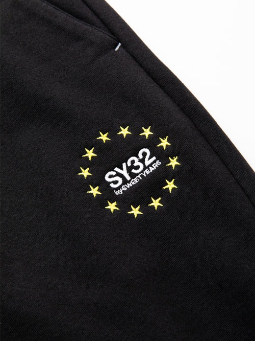 SY32 by SWEET YEARS��WORLD STAR SWEAT PANTS��BLACK