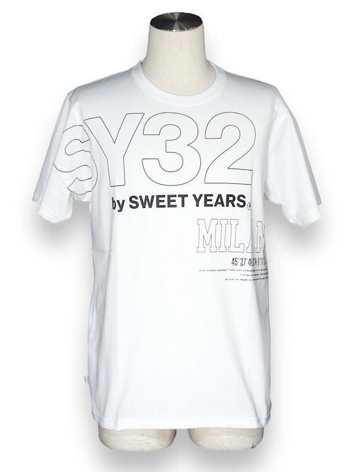 50%OFF T����� �ۥ磻�� STICK OUT LOGO TEE 13437J WHITE SY32 by SWEET YEARS �����磻�����ƥ��ȥ��Х����������ȥ��䡼��