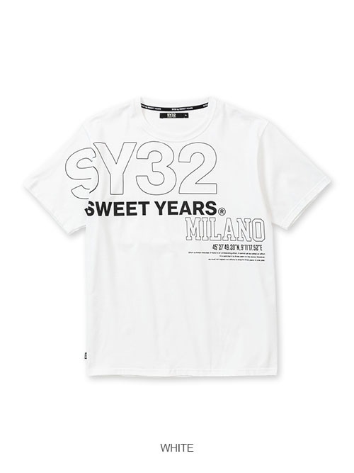 50%OFF T����� �ۥ磻�� STICK OUT LOGO TEE 13437J WHITE SY32 by SWEET YEARS �����磻�����ƥ��ȥ��Х����������ȥ��䡼��