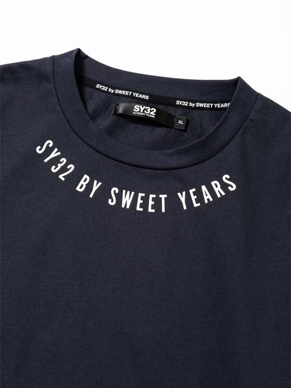 ĹµT����� NECK ROUND PRINT L/S TEE  BLACK SY32 by SWEET YEARS �����磻�����ƥ��ȥ��Х����������ȥ��䡼��