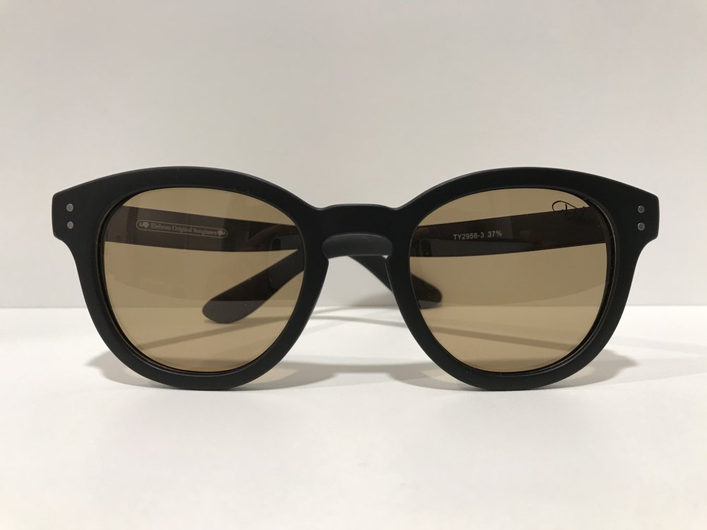 ELEBROU eyewear�֡ڥ������ա�No,354 Sedona Brown POLARIZED���и�������̻��͡ˡ� BLACK�ڥ���֥���