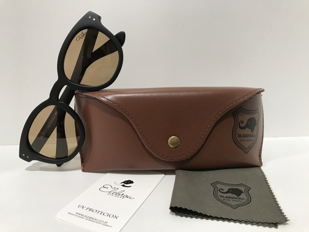 ELEBROU eyewear�֡ڥ������ա�No,354 Sedona Brown POLARIZED���и�������̻��͡ˡ� BLACK�ڥ���֥���