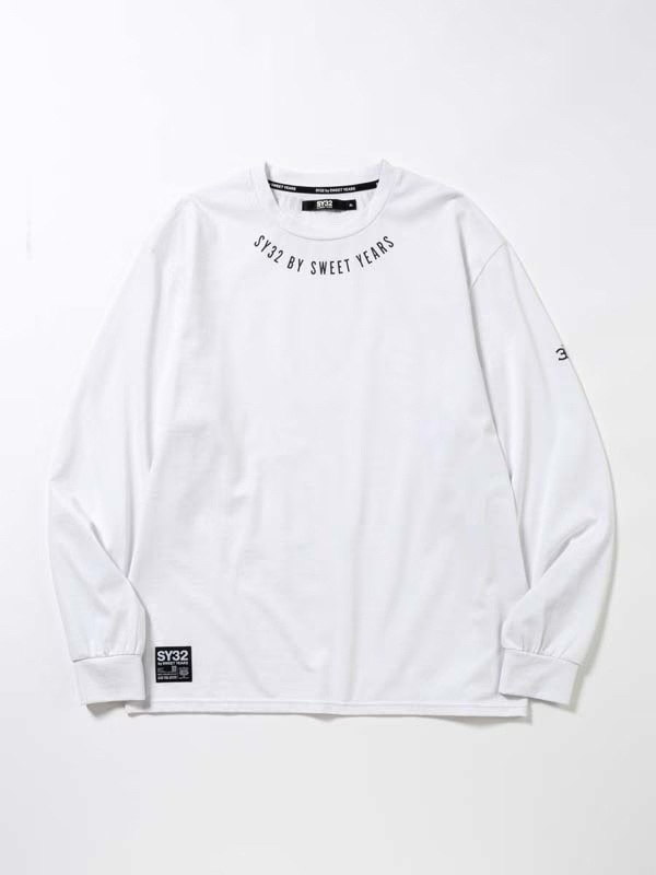 ĹµT����� NECK ROUND PRINT L/S TEE  WHITE SY32 by SWEET YEARS �����磻�����ƥ��ȥ��Х����������ȥ��䡼��