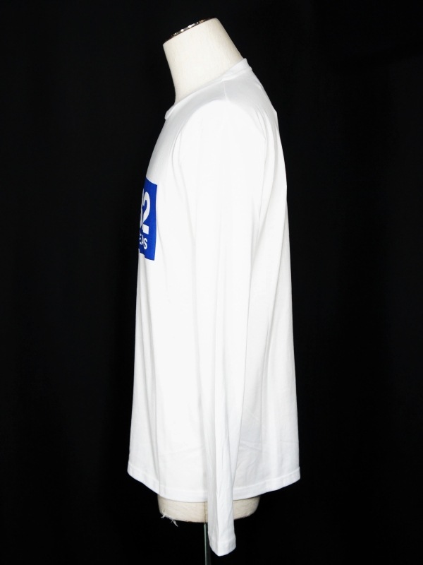 SY32 by SWEET YEARS��BOX LOGO L/S TEE��WHITE��BLUE
