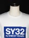 SY32 by SWEET YEARS��BOX LOGO L/S TEE��WHITE��BLUE