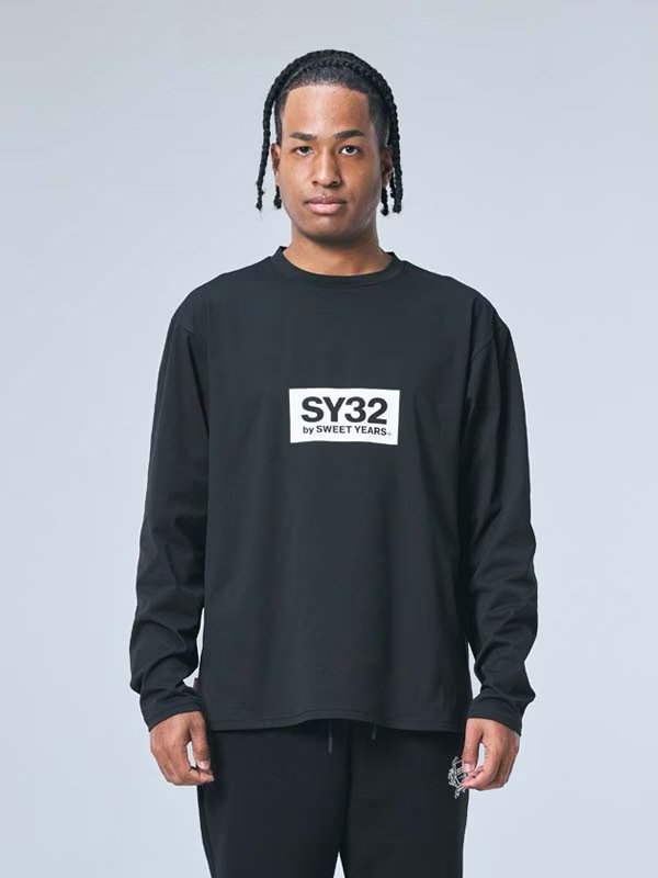 ĹµT����� MINI BOX LOGO L/S TEE BLACK SY32 by SWEET YEARS �����磻�����ƥ��ȥ��Х����������ȥ��䡼��