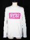 30%OFF SY32 by SWEET YEARS��BOX LOGO L/S TEE��WHITE��PINK