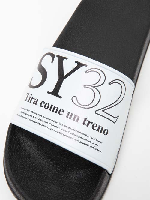 ����������� SERIF LOGO SHOWER SANDALS WHITE��BLACK SY32 by SWEET YEARS �����磻�����ƥ��ȥ��Х����������ȥ��䡼��