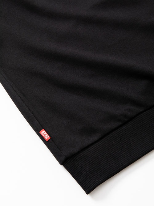 SY32 by SWEET YEARS��BOX LOGO P/O CREW��BLACK��BLACK