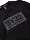 SY32 by SWEET YEARS��BOX LOGO P/O CREW��BLACK��BLACK