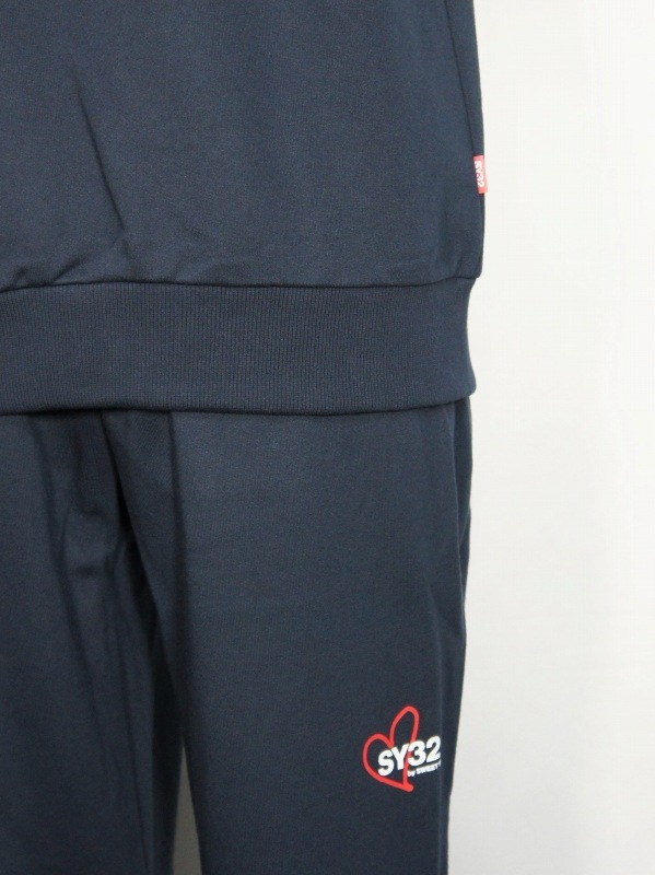 SY32 by SWEET YEARS��BOX LOGO P/O CREW��NAVY