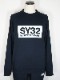 SY32 by SWEET YEARS��BOX LOGO P/O CREW��NAVY