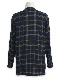 eofm��STAND COLLAR SH BRUSHED HERINGS ONE PLAID��NAVY�ڥ����ե��