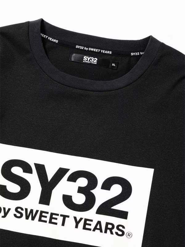 ĹµT����� BOX LOGO L/S TEE BLACK��WHITE SY32 by SWEET YEARS �����磻�����ƥ��ȥ��Х����������ȥ��䡼��