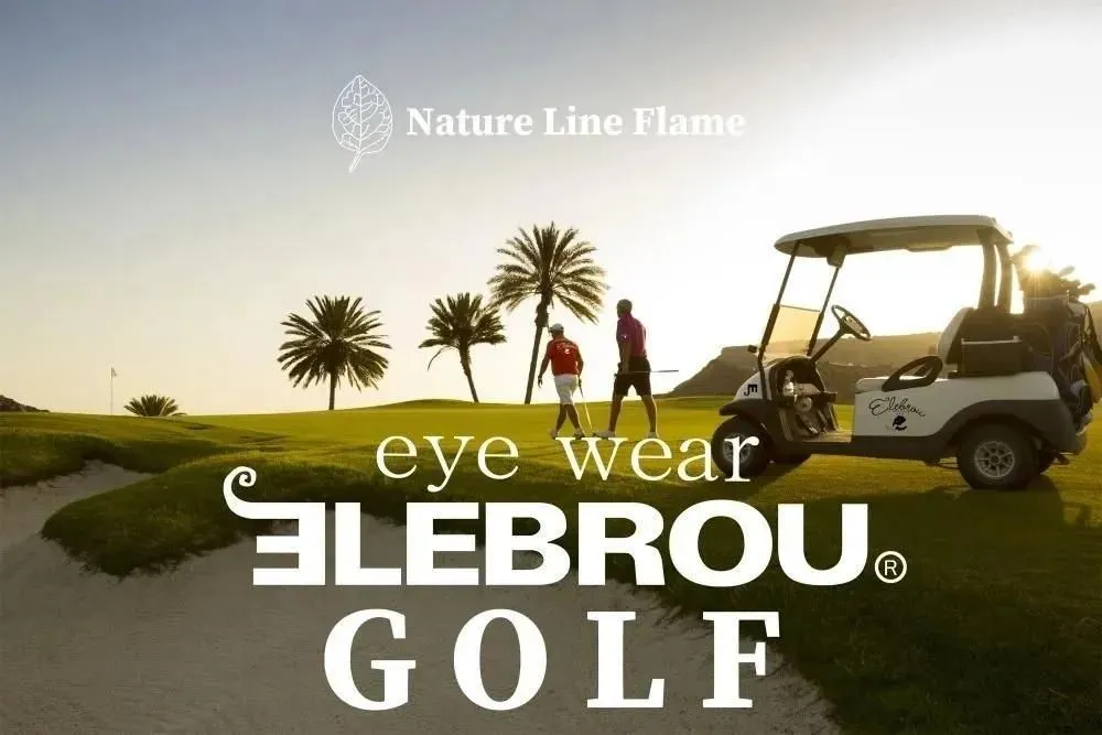 ���󥰥饹�ڥ������ա�ELEBROU GOLF TROON BROWNDEMI��BrownSHINE POLARIZED�ʥ֥饦��Ĵ���и�������̻��͡� ELEBROU eyewear ����֥�