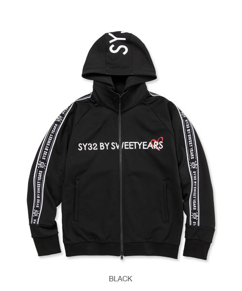 30%OFF åץѡ ZIP UP ACCENSIAL SY LOGO JERSEY JK BLACK SY32 by SWEET YEARS GOLF