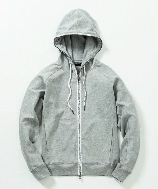 サークルロゴパイピングパーカー グレー 1PIU1UGUALE3 RELAX ウノピゥ