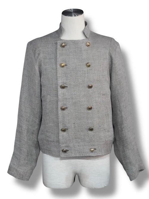 ���֥륷�硼�ȥ��㥱�å� double short jacket loose tread heringbopne NATURAL eofm �����ե�