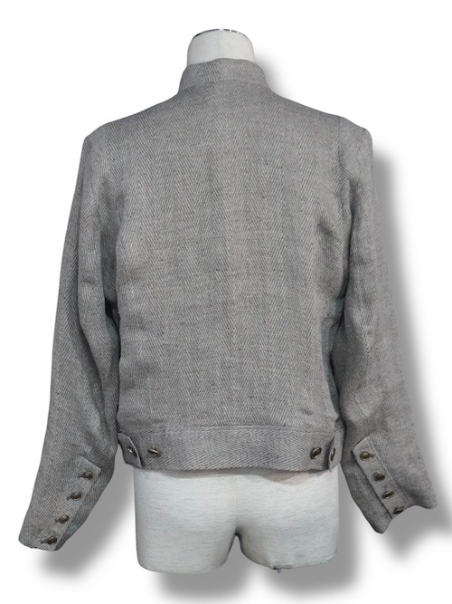 ���֥륷�硼�ȥ��㥱�å� double short jacket loose tread heringbopne NATURAL eofm �����ե�