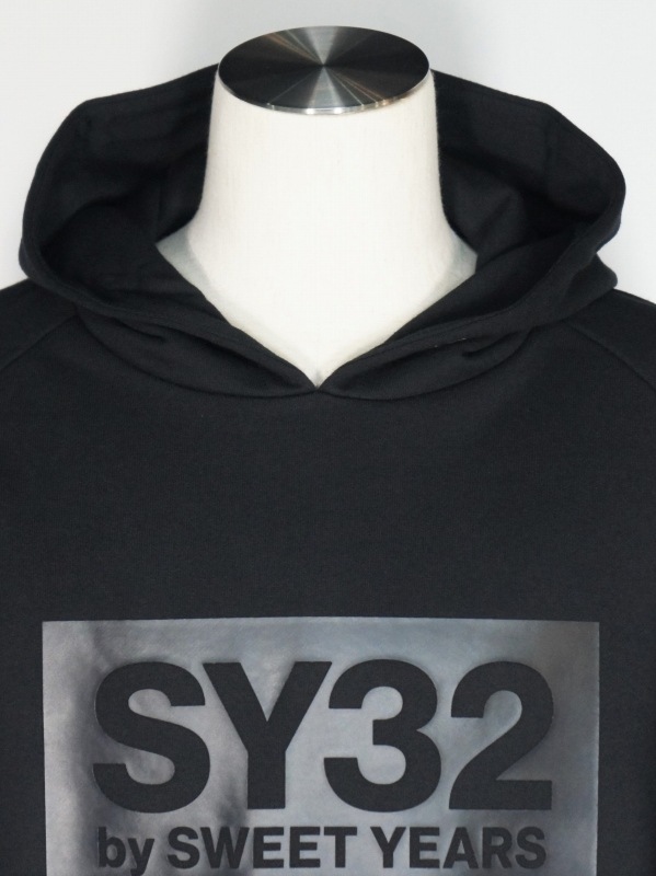 SY32 by SWEET YEARS��BOX LOGO P/O HOODIE��BLACK��BLACK