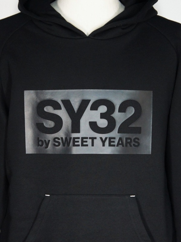 SY32 by SWEET YEARS��BOX LOGO P/O HOODIE��BLACK��BLACK