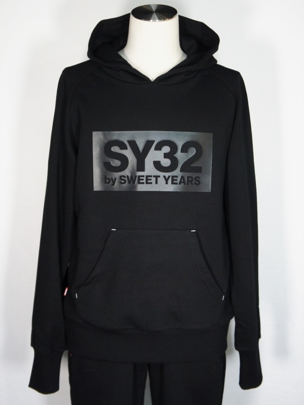 SY32 by SWEET YEARS��BOX LOGO P/O HOODIE��BLACK��BLACK