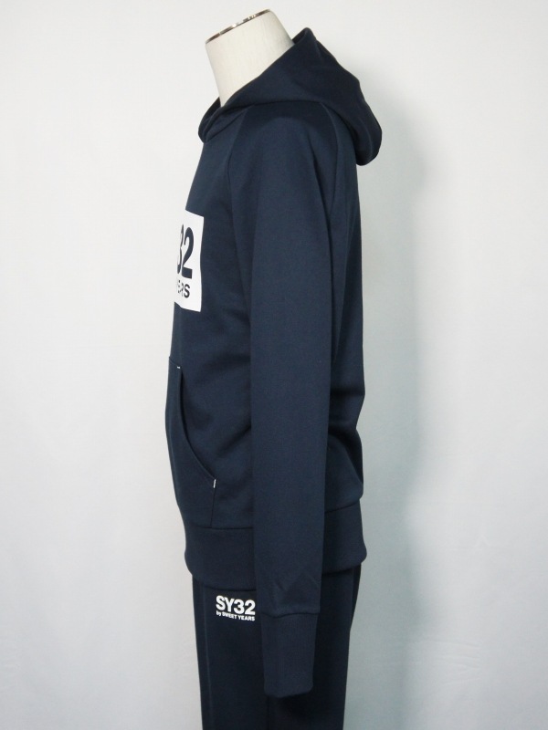 SY32 by SWEET YEARS��BOX LOGO P/O HOODIE��NAVY