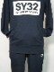 SY32 by SWEET YEARS��BOX LOGO P/O HOODIE��NAVY