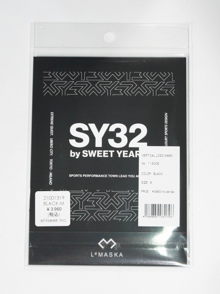 SY32 by SWEET YEARS��VERTICAL LOGO MASK��BLACK
