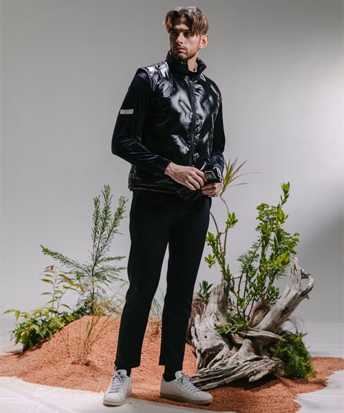 SY32 GOLF�֡�ABSOLUTE��BONDING LOGO QUILT VEST��BLACK