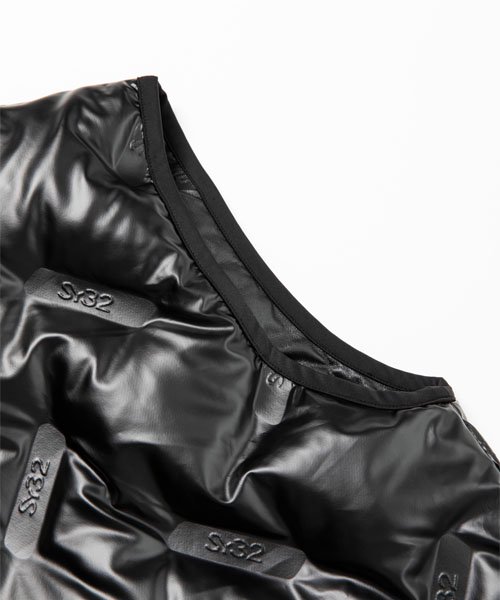 SY32 GOLF�֡�ABSOLUTE��BONDING LOGO QUILT VEST��BLACK
