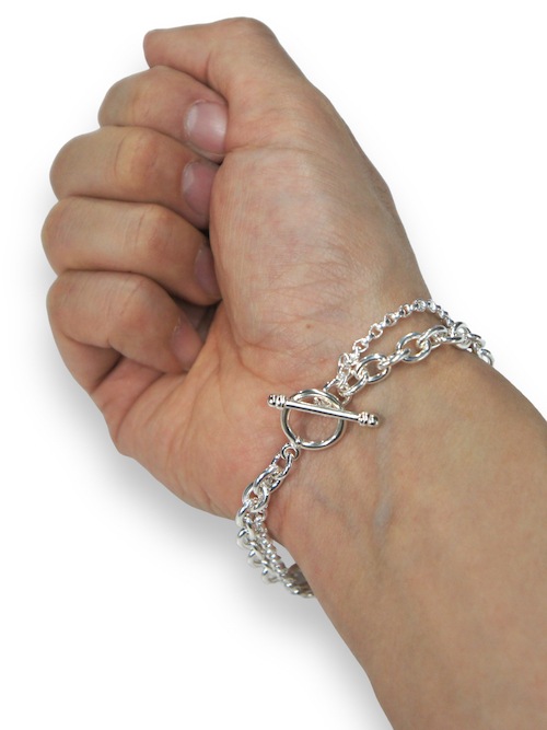 eofm「double chain bracelet」SILVER | アクセサリー,ブレスレット