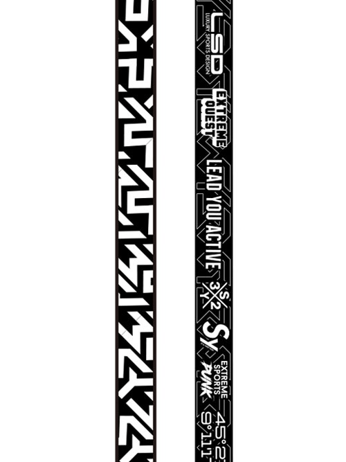 SY32 by SWEET YEARS��DOUBLE-SIDE GRAPHIC BELT-11562G��BLACK