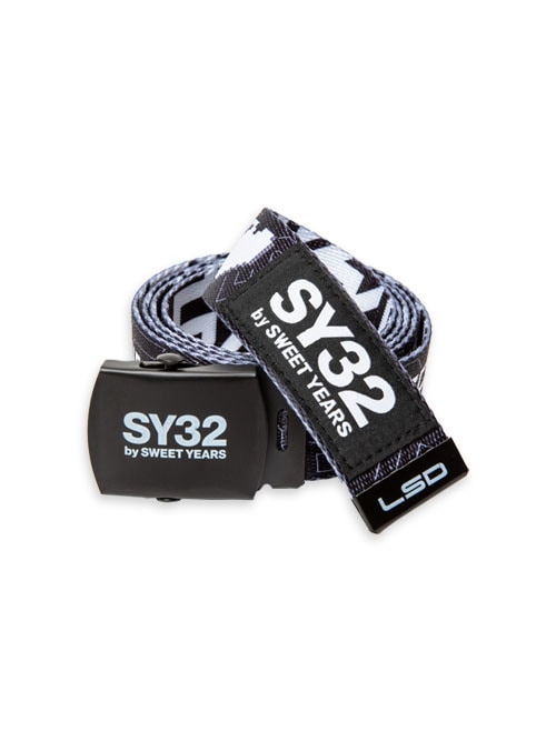 SY32 by SWEET YEARSDOUBLE-SIDE GRAPHIC BELT-11562GBLACK