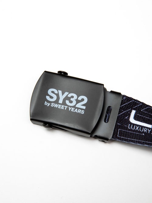 SY32 by SWEET YEARS「DOUBLE-SIDE GRAPHIC BELT-11562G」BLACK