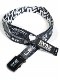 SY32 by SWEET YEARS��DOUBLE-SIDE GRAPHIC BELT-11562G��BLACK