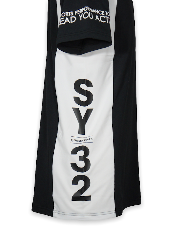 SY32 by SWEET YEARS��ACTIVE ZIP SIHRT��BLACK