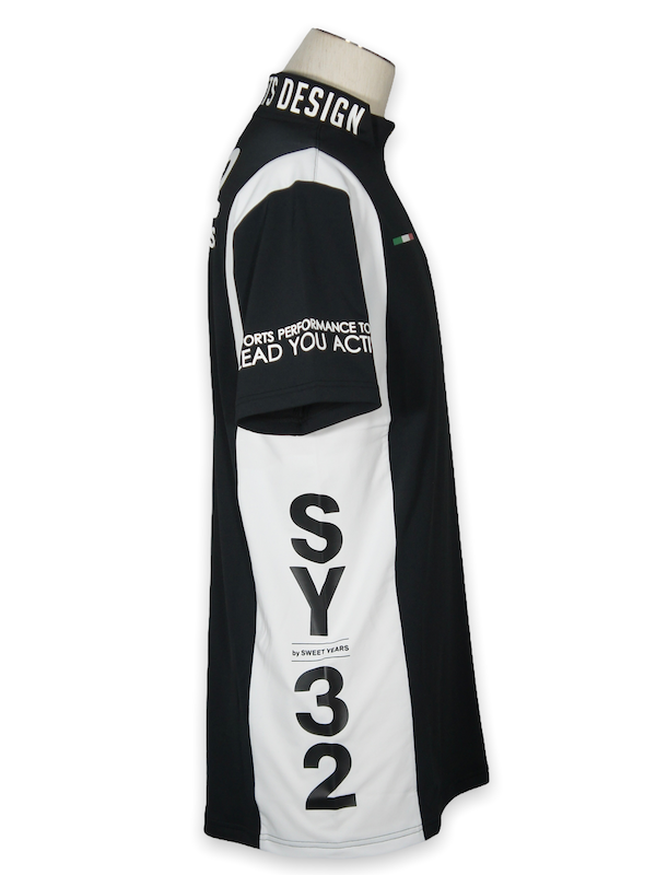 SY32 by SWEET YEARS��ACTIVE ZIP SIHRT��BLACK