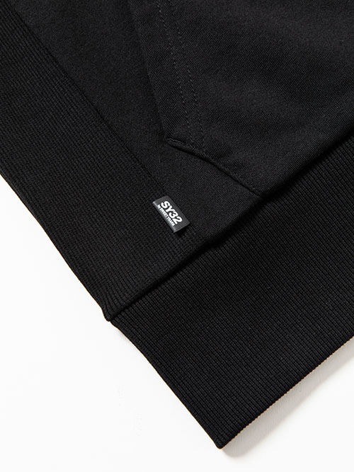 SY32 by SWEET YEARS��MIX LOGO P/O HOODIE��BLACK
